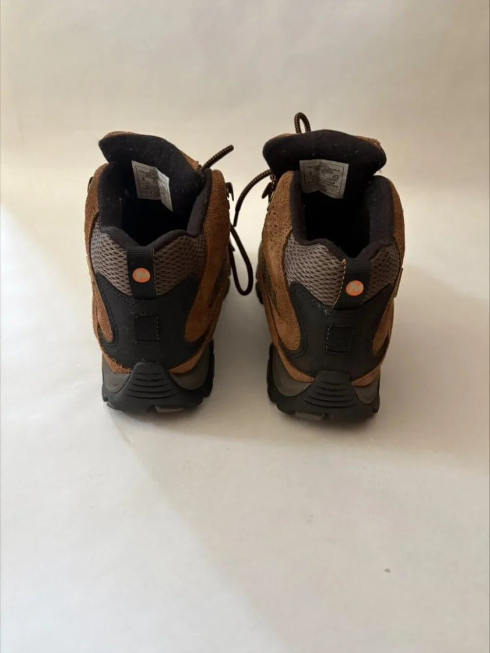 Merrell Men's Brown Black Waterproof Hiking Boots Size 8